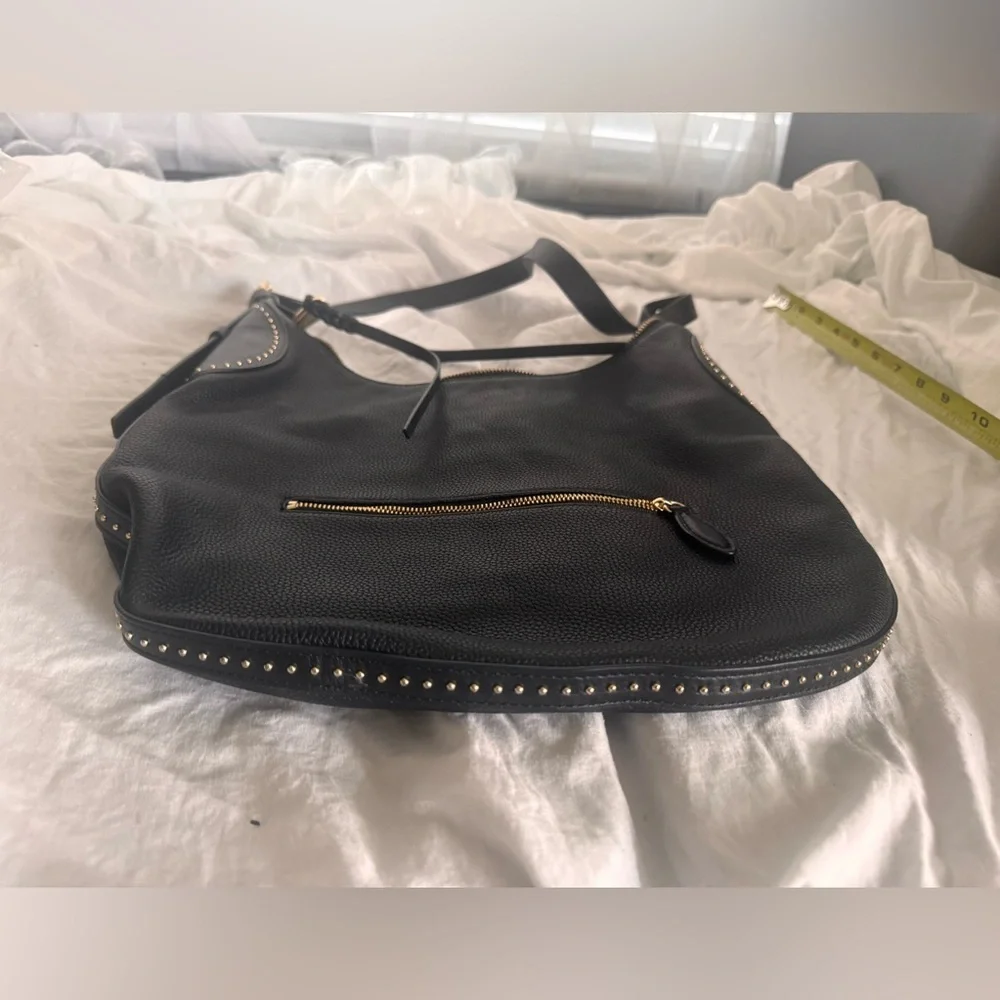 Rebecca Minkoff Black Leather Studded Shoulder Bag